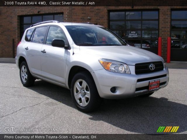 2008 Toyota RAV4 4WD in Classic Silver Metallic