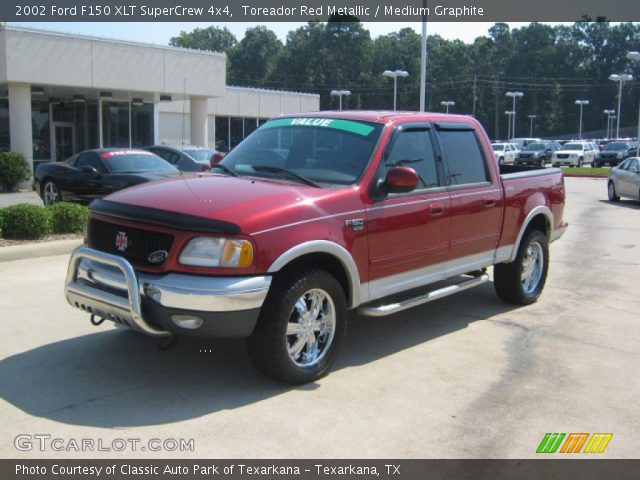 2002 Ford F150 XLT SuperCrew 4x4 in Toreador Red Metallic