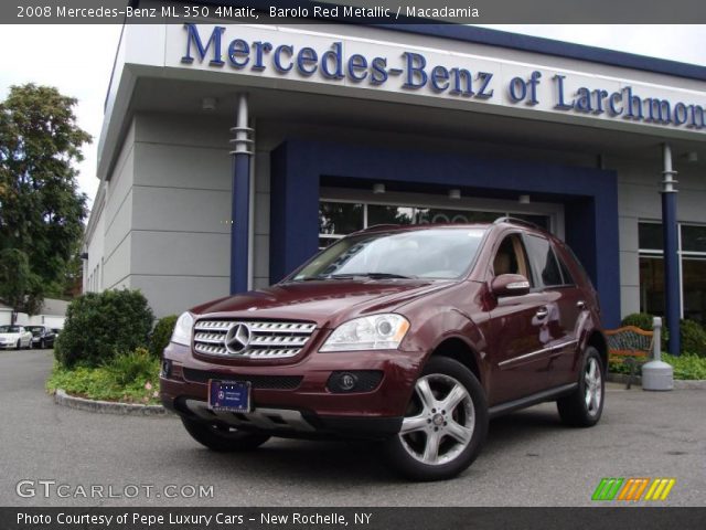 2008 Mercedes-Benz ML 350 4Matic in Barolo Red Metallic