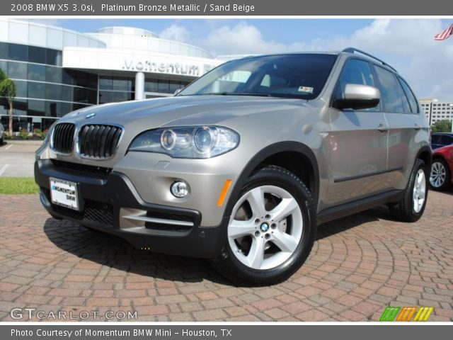 2008 BMW X5 3.0si in Platinum Bronze Metallic