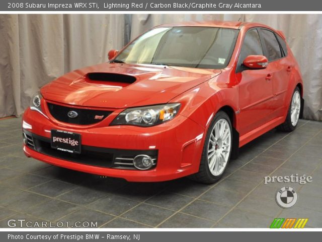 2008 Subaru Impreza WRX STi in Lightning Red