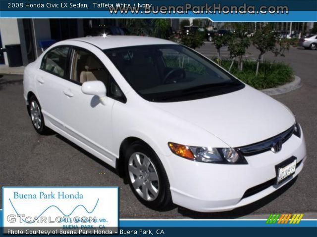 2008 Honda Civic LX Sedan in Taffeta White
