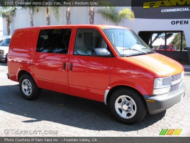 2005 Chevrolet Astro Cargo Van in Red