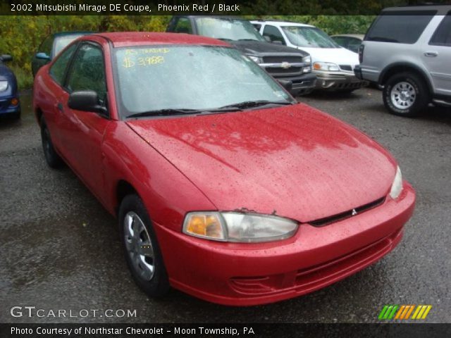 2002 Mitsubishi Mirage DE Coupe in Phoenix Red