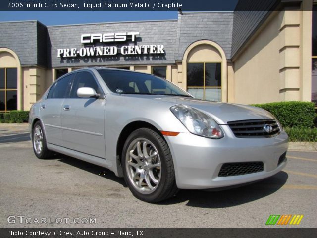 2006 Infiniti G 35 Sedan in Liquid Platinum Metallic