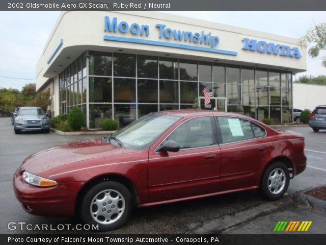 2002 Oldsmobile Alero GX Sedan in Ruby Red