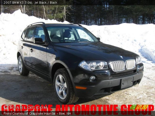 2007 BMW X3 3.0si in Jet Black
