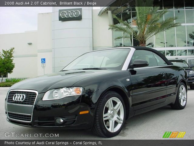 2008 Audi A4 2.0T Cabriolet in Brilliant Black