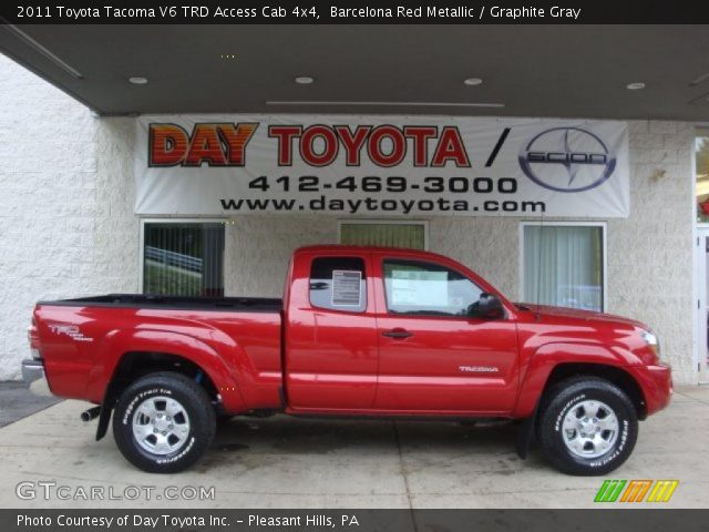 2011 Toyota Tacoma V6 TRD Access Cab 4x4 in Barcelona Red Metallic