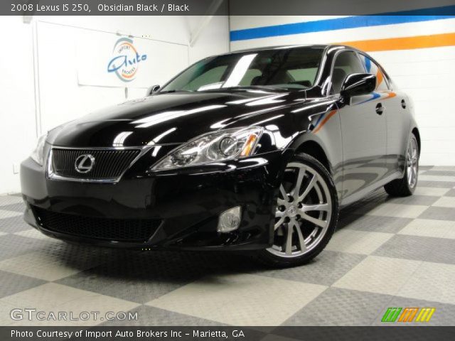 2008 Lexus IS 250 in Obsidian Black