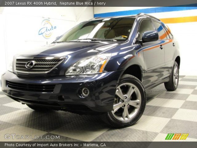2007 Lexus RX 400h Hybrid in Neptune Blue Mica