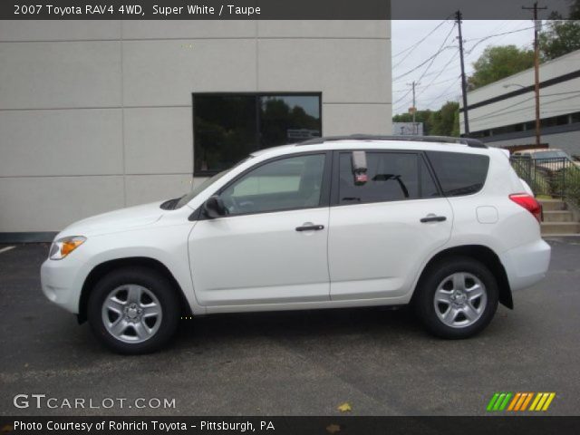 2007 Toyota RAV4 4WD in Super White