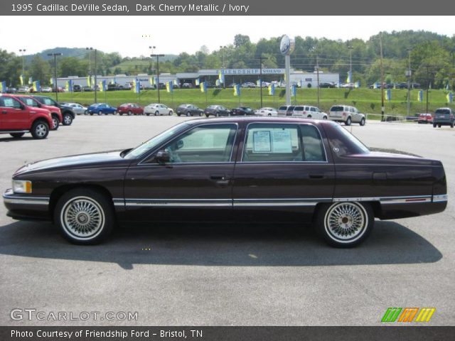 1995 Cadillac DeVille Sedan in Dark Cherry Metallic