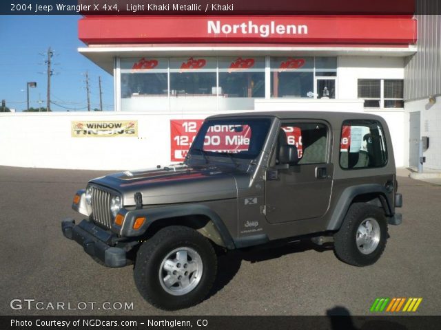 2004 Jeep Wrangler X 4x4 in Light Khaki Metallic