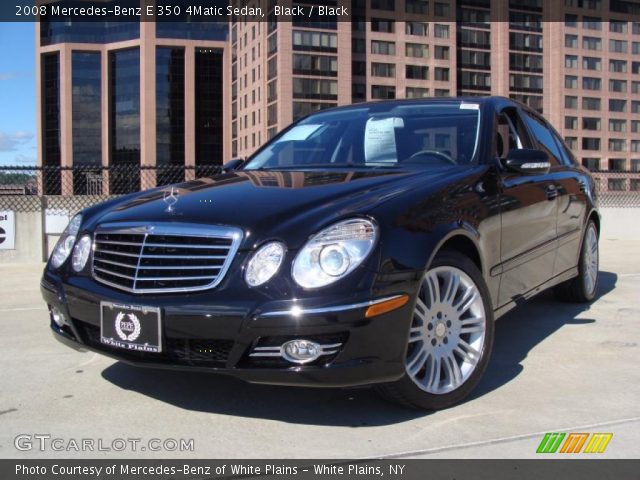 2008 Mercedes-Benz E 350 4Matic Sedan in Black