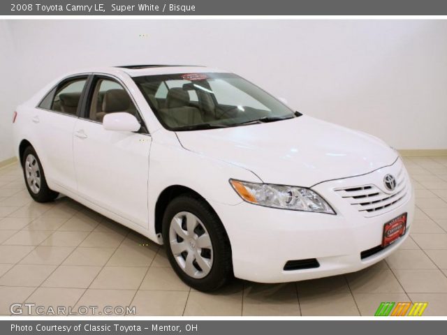 2008 Toyota Camry LE in Super White