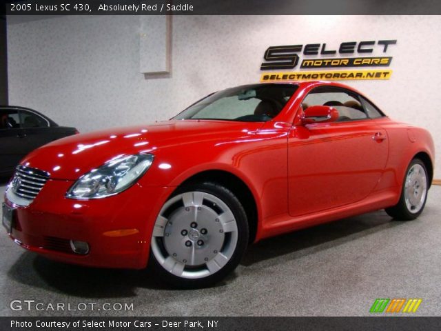 2005 Lexus SC 430 in Absolutely Red