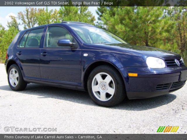 2002 Volkswagen Golf GLS TDI Sedan in Indigo Blue Pearl