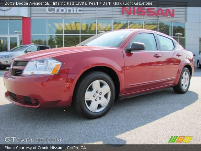 2009 Dodge Avenger SE in Inferno Red Crystal Pearl