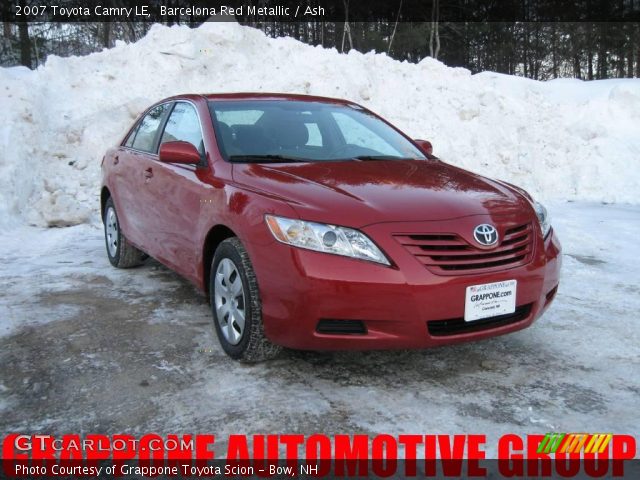 2007 Toyota Camry LE in Barcelona Red Metallic