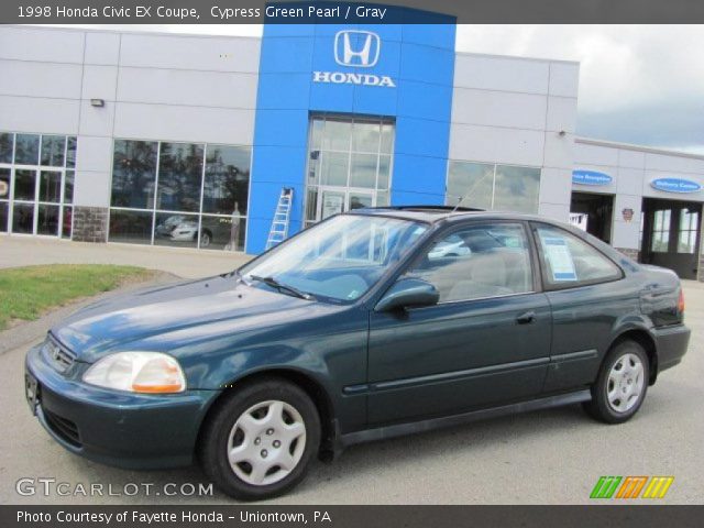 1998 Honda Civic EX Coupe in Cypress Green Pearl