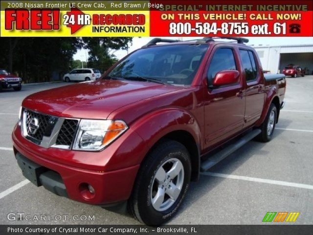 2008 Nissan Frontier LE Crew Cab in Red Brawn