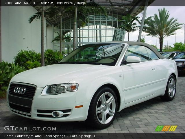 2008 Audi A4 2.0T Cabriolet in Ibis White