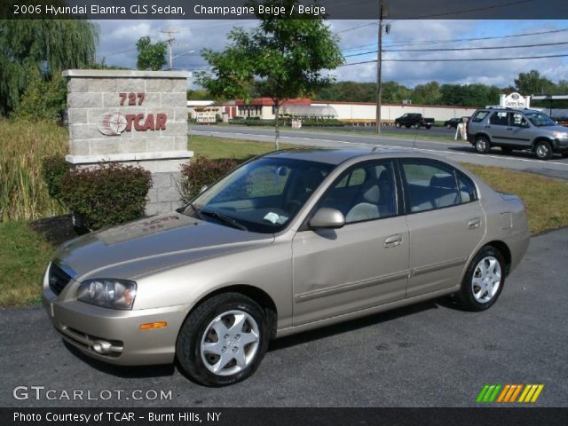 2006 Hyundai Elantra GLS Sedan in Champagne Beige