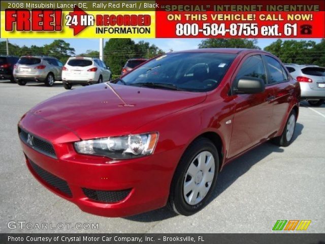 2008 Mitsubishi Lancer DE in Rally Red Pearl