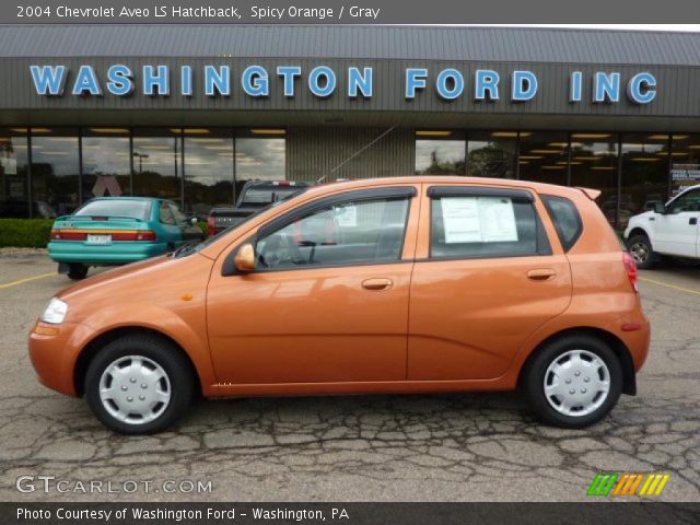 2004 Chevrolet Aveo LS Hatchback in Spicy Orange