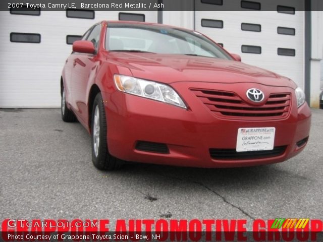 2007 Toyota Camry LE in Barcelona Red Metallic