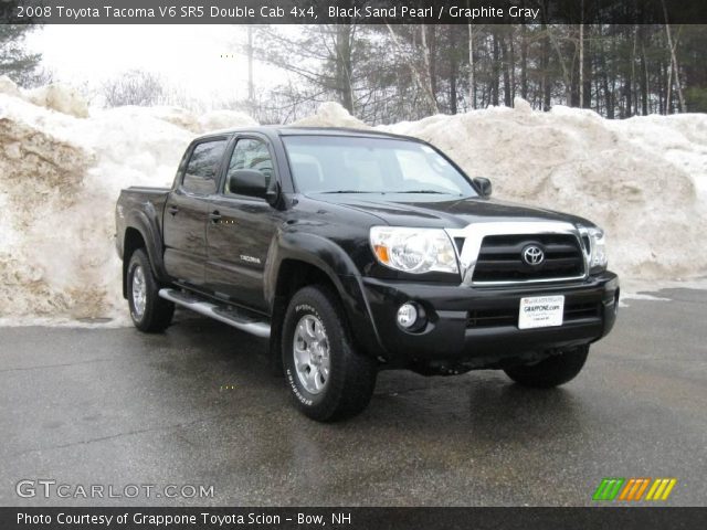 2008 Toyota Tacoma V6 SR5 Double Cab 4x4 in Black Sand Pearl