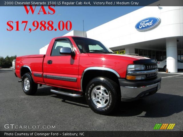 2000 Chevrolet Silverado 1500 LS Regular Cab 4x4 in Victory Red