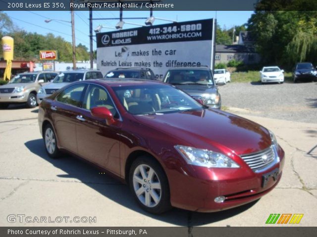 2008 Lexus ES 350 in Royal Ruby Red Metallic