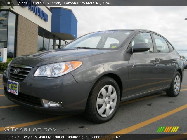 2008 Hyundai Elantra GLS Sedan in Carbon Gray Metallic