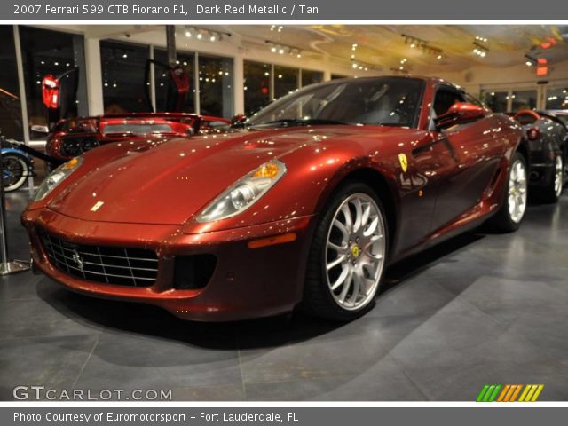 2007 Ferrari 599 GTB Fiorano F1 in Dark Red Metallic