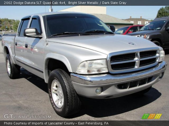 2002 Dodge Dakota SLT Quad Cab 4x4 in Bright Silver Metallic