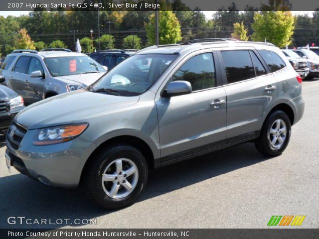 2007 Hyundai Santa Fe GLS 4WD in Silver Blue