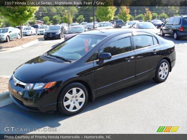 2007 Honda civic nighthawk black sedan #7