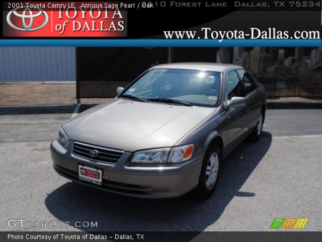 2001 Toyota Camry LE in Antique Sage Pearl