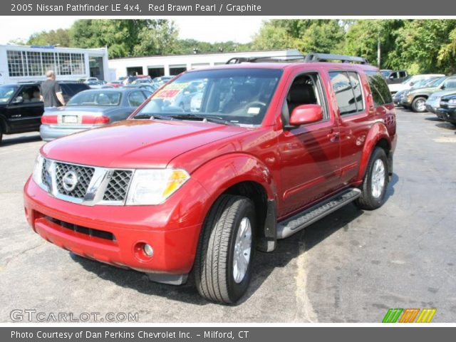 2005 Nissan Pathfinder LE 4x4 in Red Brawn Pearl