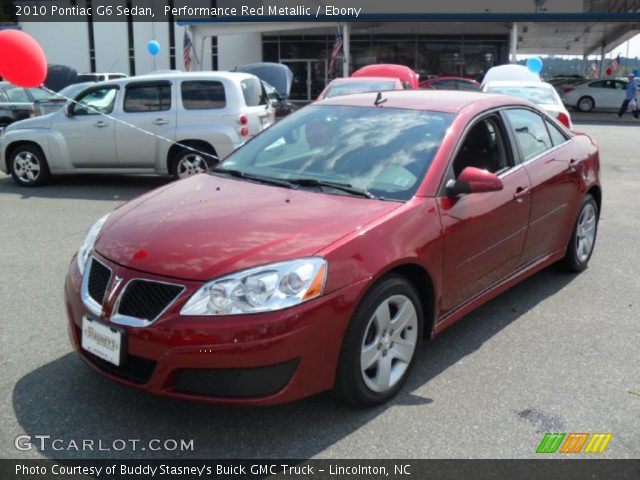 2010 Pontiac G6 Sedan in Performance Red Metallic