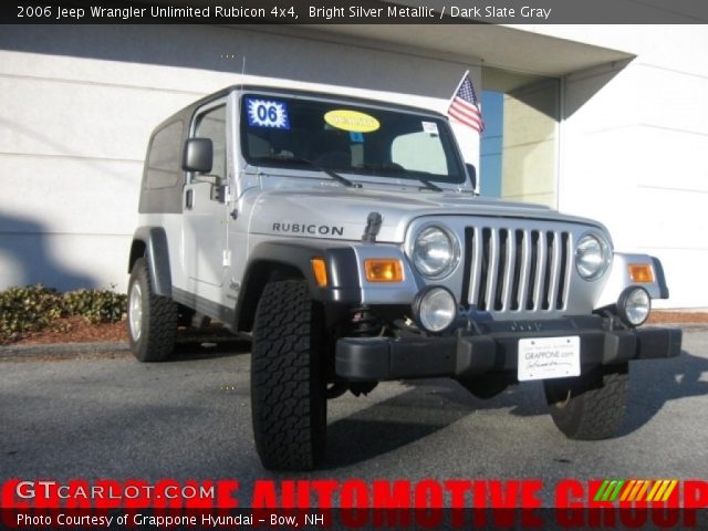 2006 Jeep Wrangler Unlimited Rubicon 4x4 in Bright Silver Metallic