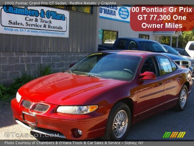 2000 Pontiac Grand Prix GT Sedan in Redfire Metallic