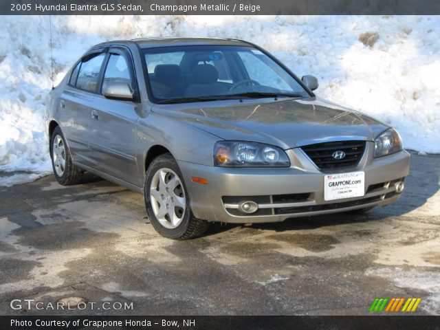 2005 Hyundai Elantra GLS Sedan in Champagne Metallic