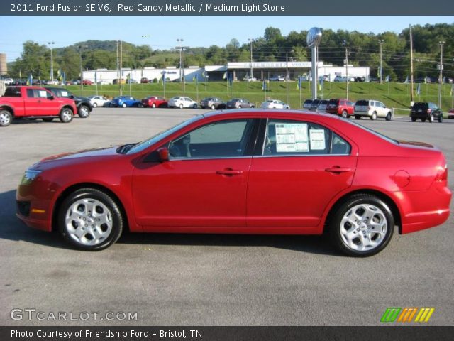 2011 Ford Fusion SE V6 in Red Candy Metallic