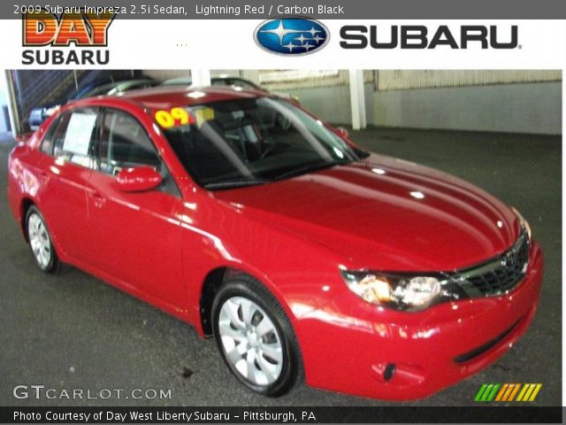 2009 Subaru Impreza 2.5i Sedan in Lightning Red