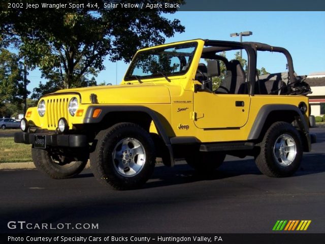 2002 Jeep Wrangler Sport 4x4 in Solar Yellow