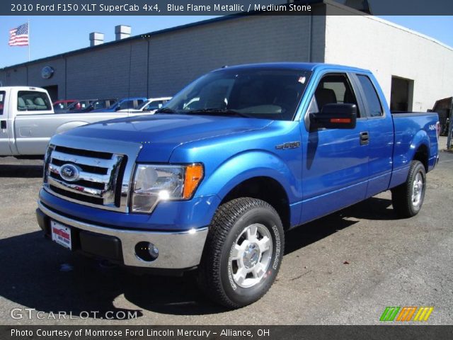 2010 Ford F150 XLT SuperCab 4x4 in Blue Flame Metallic