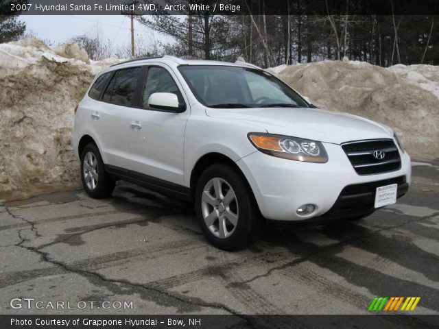 2007 Hyundai Santa Fe Limited 4WD in Arctic White